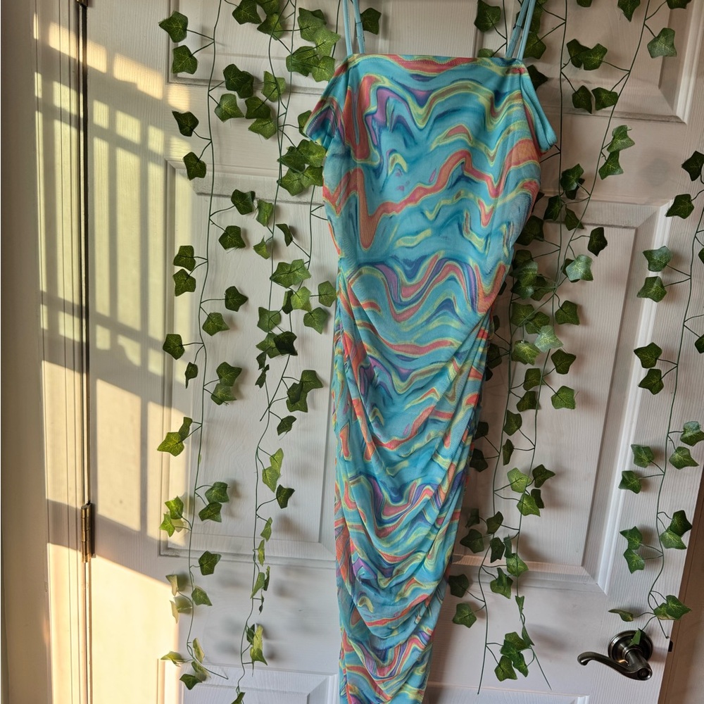 Multicolor Swirl Dress